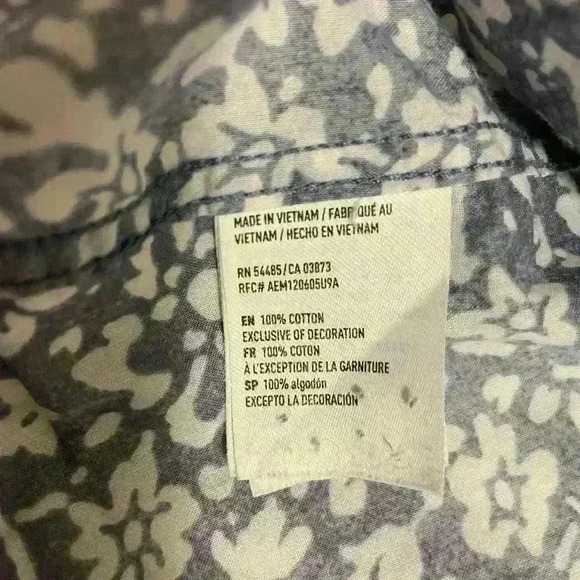 Vintage American Eagle floral button front shirt size medium - Picture 9 of 12